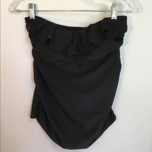 S Black maternity swim top